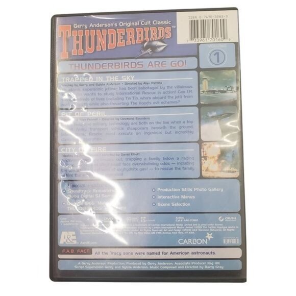 Gerry Anderson's Original Cult Classic Thunderbirds Volume 1 DVD Video - Picture 2 of 5